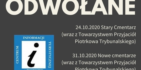 Wycieczki po piotrkowskich cmentarzach odwołane